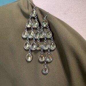 Elegant Silver and Gold Teardrop Earrings